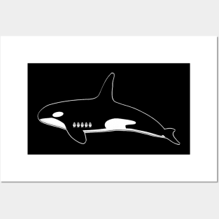 Orca Keeping Count Posters and Art